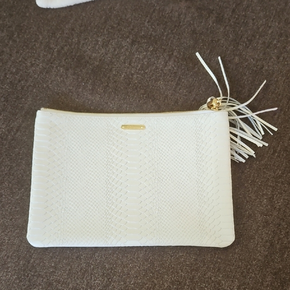 Gigi NYC Elegant White Clutch Bag